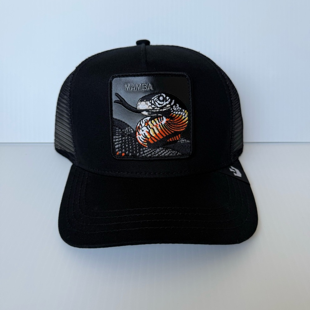 NWT Goorin Bros The Farm Black Mamba OSFM Adjustable Trucker Snapback Hat Cap